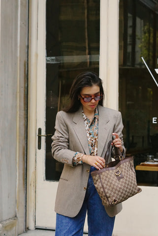 Unique Vintage Blazer (M-L) | Beige