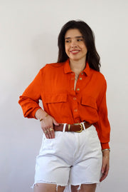 Unique Vintage Shirt (S-M) | Orange
