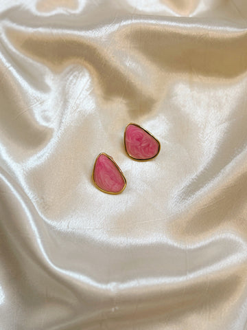 Unique Statement Earrings | Pink