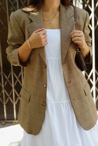 Unique Vintage Blazer (M-L) | Plaid