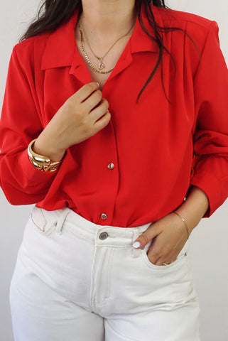 Unique Vintage Shirt (S-M) | Red