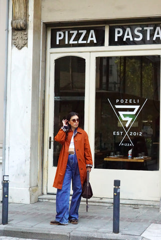 Vintage Classic Trench Coat (S-M) | Terracotta