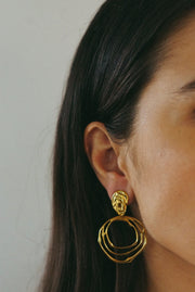 Drop Statement Earrings | Gold