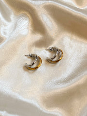 Unique Hoops Earrings | Gold/Silver