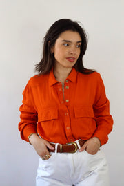 Unique Vintage Shirt (S-M) | Orange