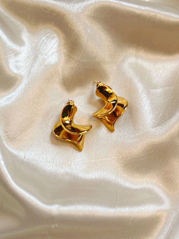 Unique Statement Earrings | Gold