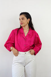 Unique Vintage Shirt (S-M)| Fuchsia