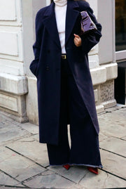 Unique Vintage Coat | Dark Blue (S-M)