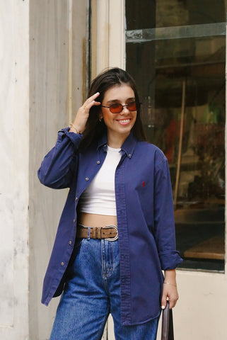 Ralph Lauren Vintage Shirt (M-L) | Blue