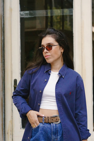 Ralph Lauren Vintage Shirt (M-L) | Blue