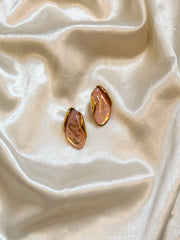 Unique Statement Earrings | Light Pink