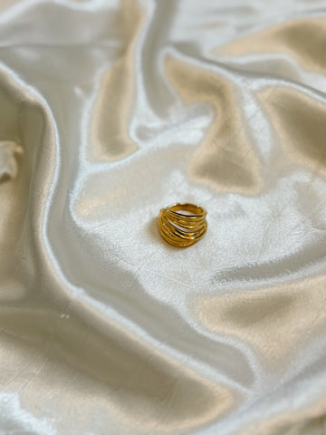Unique Statement Ring | Gold