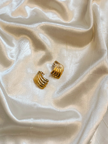 Unique Statement Earrings | Gold