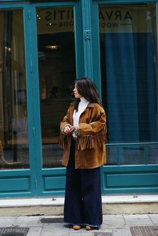 Vintage Western Suede Jacket | Tabac (M-L)