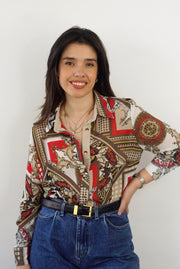 Pierre Cardin Vintage Shirt (XS-S) | Printed