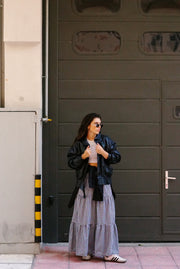 Vintage Leather Jacket (S-L) | Black