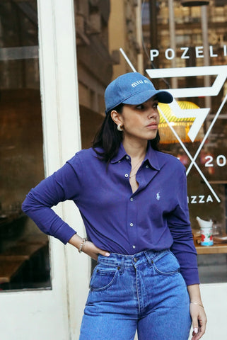 Ralph Lauren Featherweight Vintage Shirt | Blue (S-M)