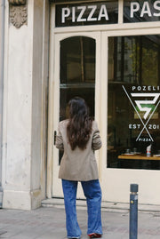 Unique Vintage Blazer (M-L) | Beige