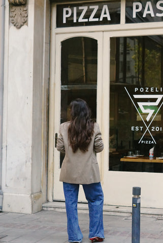 Unique Vintage Blazer (M-L) | Beige