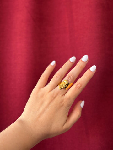 Unique Statement Ring | Gold