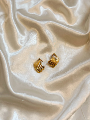 Unique Statement Earrings | Gold