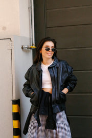 Vintage Leather Jacket (S-L) | Black