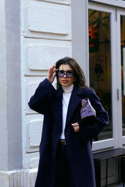 Unique Vintage Coat | Dark Blue (S-M)