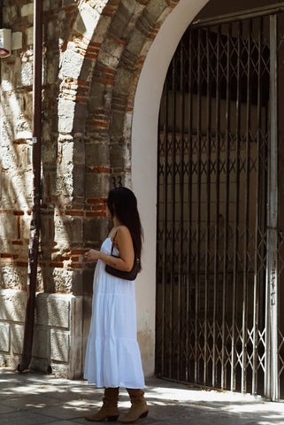 Unique Vintage Dress (S-L) | White