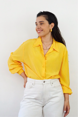Unique Vintage Shirt (S-M) | Yellow