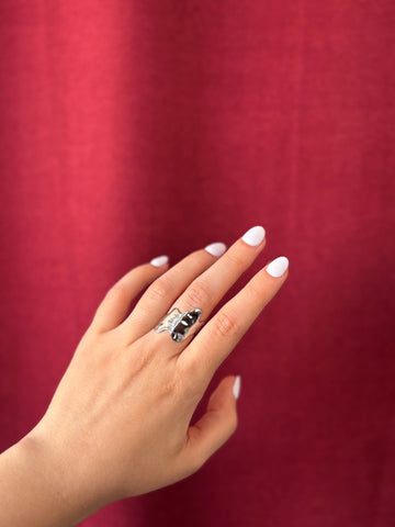 Unique Statement Ring | Silver