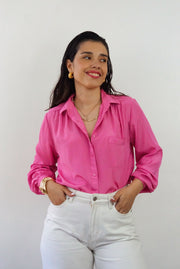 Unique Vintage Shirt (S-M)| Fuchsia