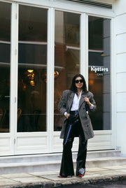 Unique Vintage Coat | Pied de Poule (L)