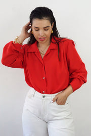 Unique Vintage Shirt (S-M) | Red