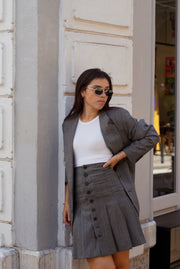 Unique Vintage Skirt | Grey