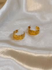 Unique Statement Earrings | Gold