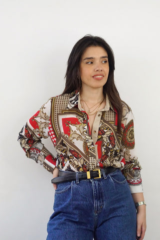 Pierre Cardin Vintage Shirt (XS-S) | Printed