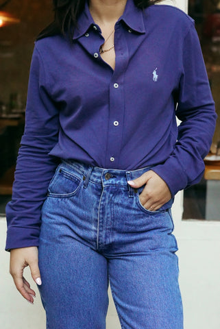 Ralph Lauren Featherweight Vintage Shirt | Blue (S-M)