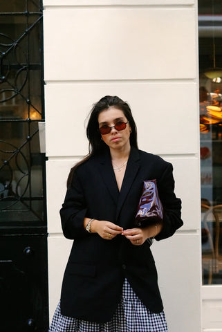 Reworked Cut Out Vintage Blazer (S-L) | Black