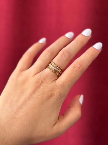 Unique Statement Ring | Gold