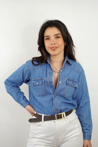 Unique Vintage Shirt (S-M) | Denim