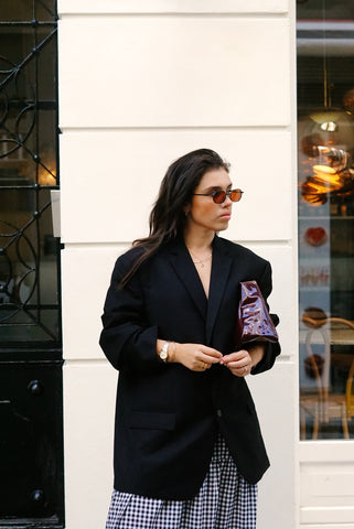 Reworked Cut Out Vintage Blazer (S-L) | Black