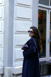 Unique Vintage Coat | Dark Blue (S-M)