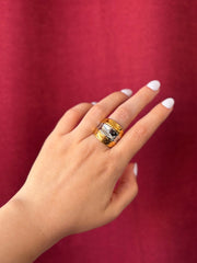 Unique Statement Ring | Gold/Silver